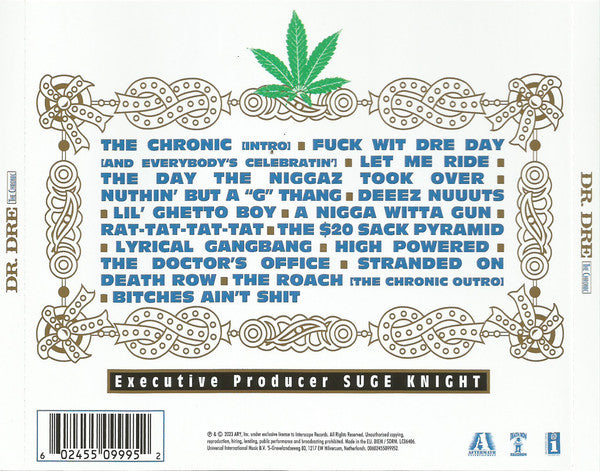 Dr. Dre : The Chronic (CD, Album, RE, RM)