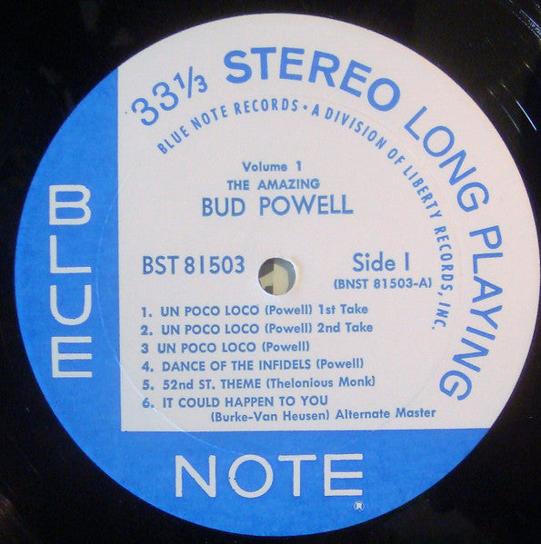 Bud Powell : The Amazing Bud Powell, Volume 1 (LP, Album, RE, RM)