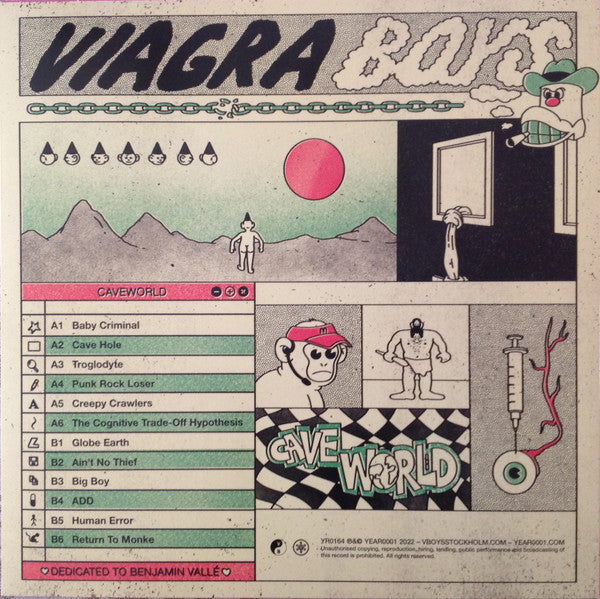 Viagra Boys : Cave World (LP, Album, RE, GZ )