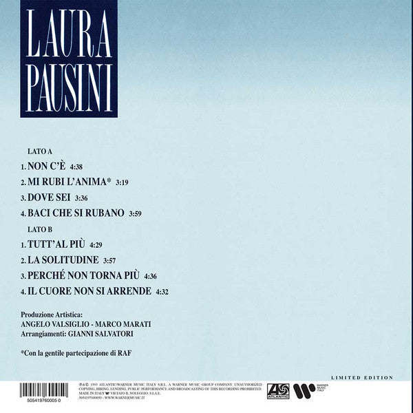 Laura Pausini : Laura Pausini (LP, Album, Ltd, Num, RE, Blu)