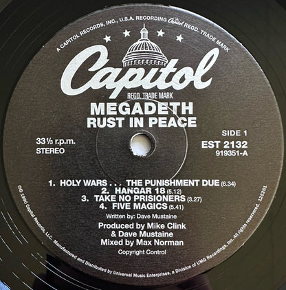 Megadeth : Rust In Peace (LP, Album, RE)