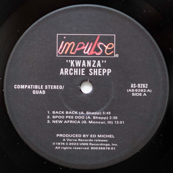 Archie Shepp : Kwanza (LP, Album, RE, 180)