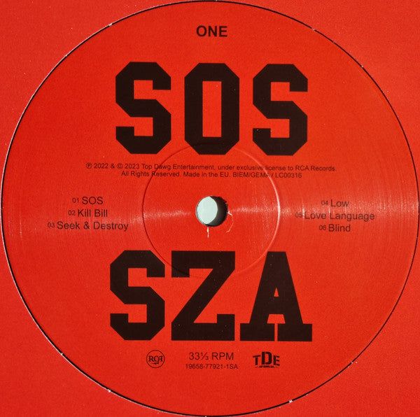 SZA (2) : SOS (2xLP, Album)