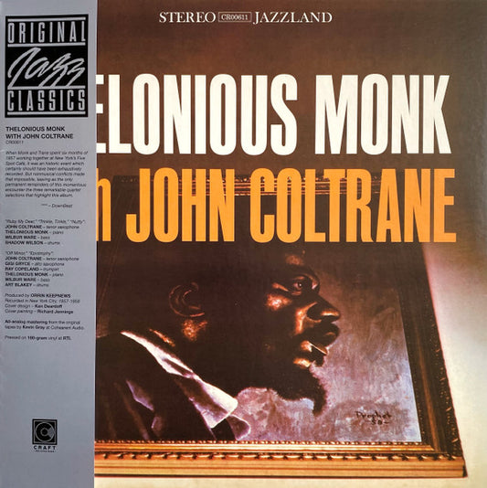 Thelonious Monk With John Coltrane : Thelonious Monk With John Coltrane (LP, Album, Mono, RE, 180)