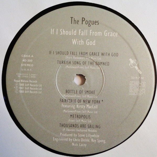 The Pogues : If I Should Fall From Grace With God (LP, Album)