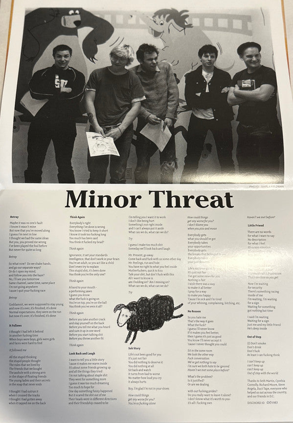 Minor Threat : Out Of Step (12", EP, RE, RM, Whi)