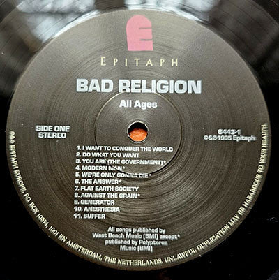 Bad Religion : All Ages (LP, Comp, RE)