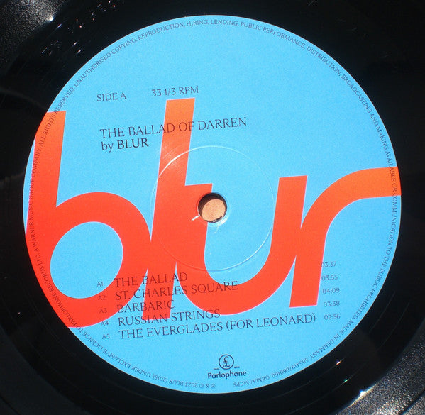 Blur : The Ballad Of Darren (LP, Album)