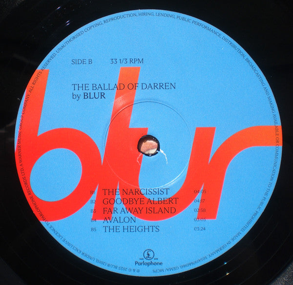 Blur : The Ballad Of Darren (LP, Album)