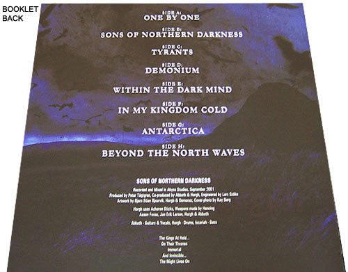 Immortal : Sons Of Northern Darkness (4x10", RE + Box, Album, Ltd)