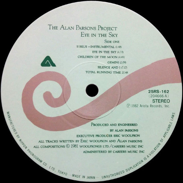 The Alan Parsons Project : Eye In The Sky (LP, Album)