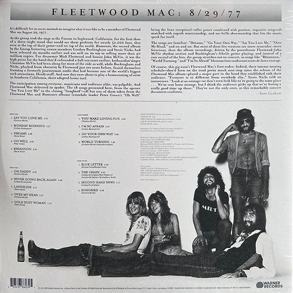 Fleetwood Mac : Rumours Live (2xLP, Album, Opt)