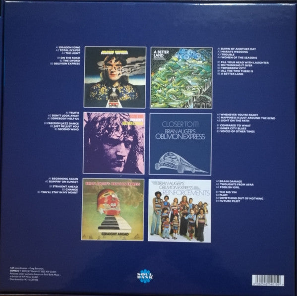 Brian Auger's Oblivion Express : Complete Oblivion (Box, Comp + LP, Album, RE, RM + LP, Album, RE, RM,)