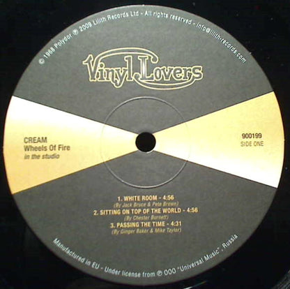 Cream (2) : Wheels Of Fire (2xLP, Album, RE, Gol)