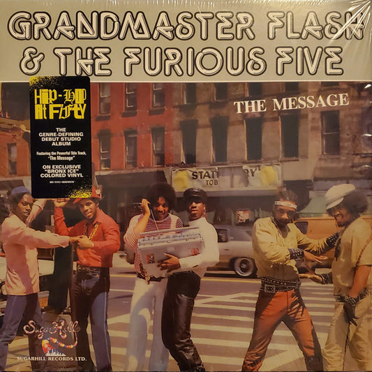 Grandmaster Flash & The Furious Five : The Message (LP, Album, Ltd, RE, Bro)