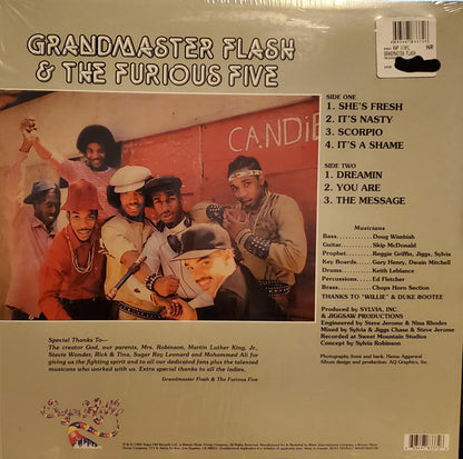Grandmaster Flash & The Furious Five : The Message (LP, Album, Ltd, RE, Bro)