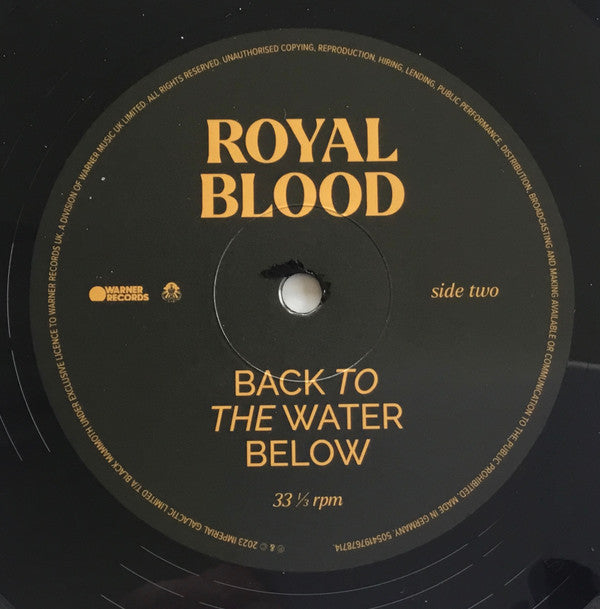 Royal Blood (6) : Back To The Water Below (LP, Album)