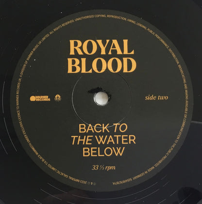 Royal Blood (6) : Back To The Water Below (LP, Album)