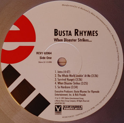 Busta Rhymes : When Disaster Strikes... (2xLP, Album, Ltd, RE, Sil)