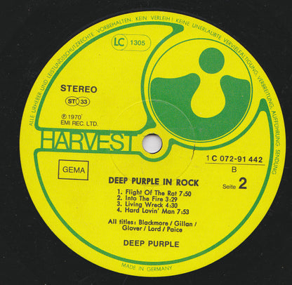 Deep Purple : In Rock (LP, Album, RE, Gat)