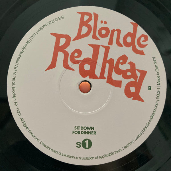 Blonde Redhead : Sit Down For Dinner (LP, Album)