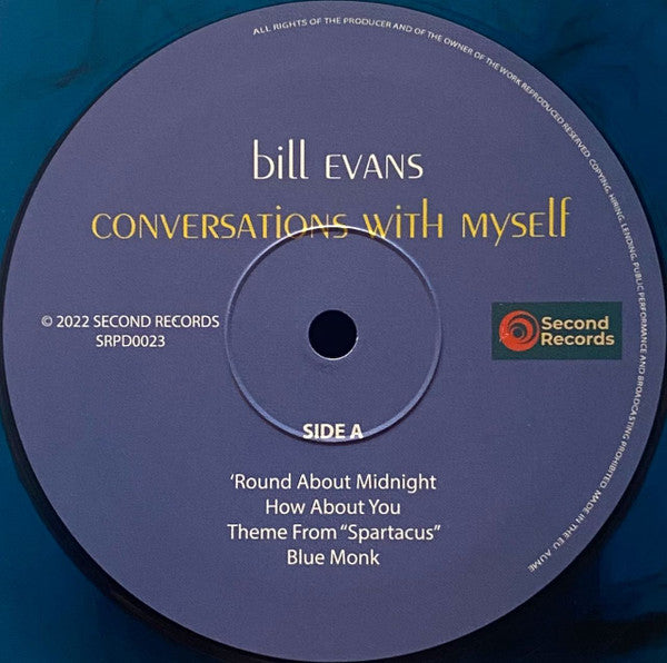 Bill Evans : Conversations With Myself (LP, Album, Ltd, Num, RE, blu)