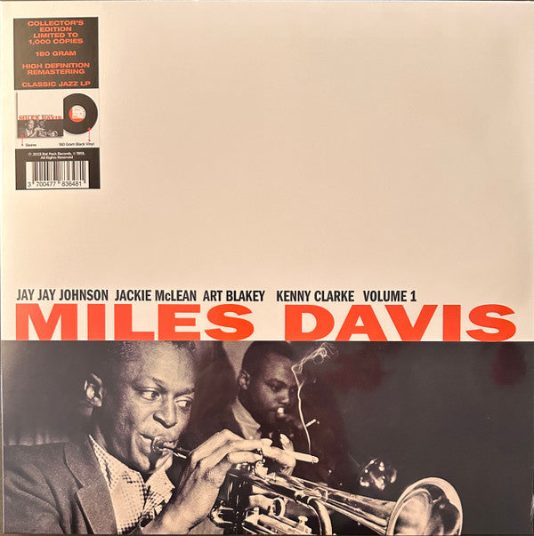 Miles Davis : Volume 1 (LP, Comp, Mono, Ltd, RE, Unofficial)