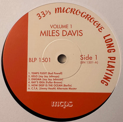 Miles Davis : Volume 1 (LP, Comp, Mono, Ltd, RE, Unofficial)