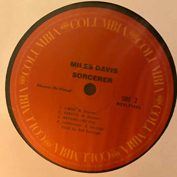 Miles Davis : Sorcerer (LP, Album, RE, 180)