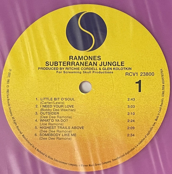 Ramones : Subterranean Jungle (LP, Album, Ltd, RE, Vio)