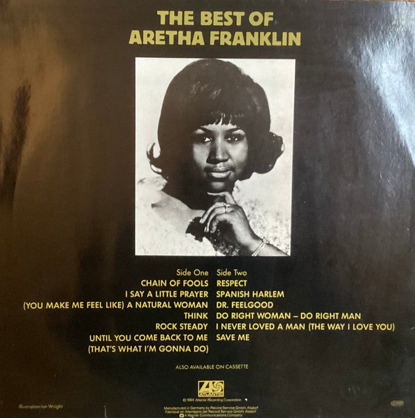 Aretha Franklin : The Best Of Aretha Franklin (LP, Comp, No )