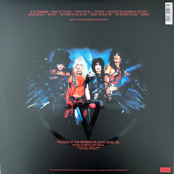 Mötley Crüe : Shout At The Devil (LP, Album, Ltd, RE, Red)