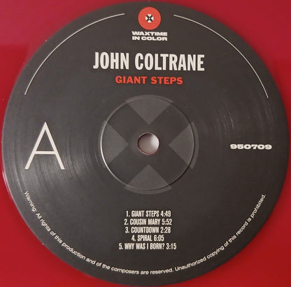 John Coltrane : Giant Steps (LP, Ltd, Unofficial, Red)