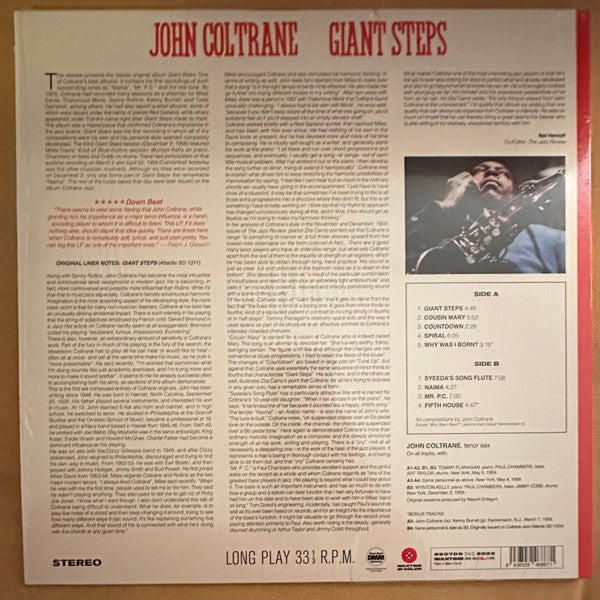 John Coltrane : Giant Steps (LP, Ltd, Unofficial, Red)