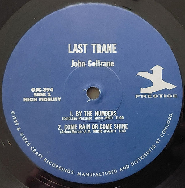 John Coltrane : The Last Trane (LP, Album, RE, RM)