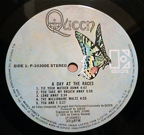 Queen = Queen : A Day At The Races = 華麗なるレース (LP, Album, Gat)