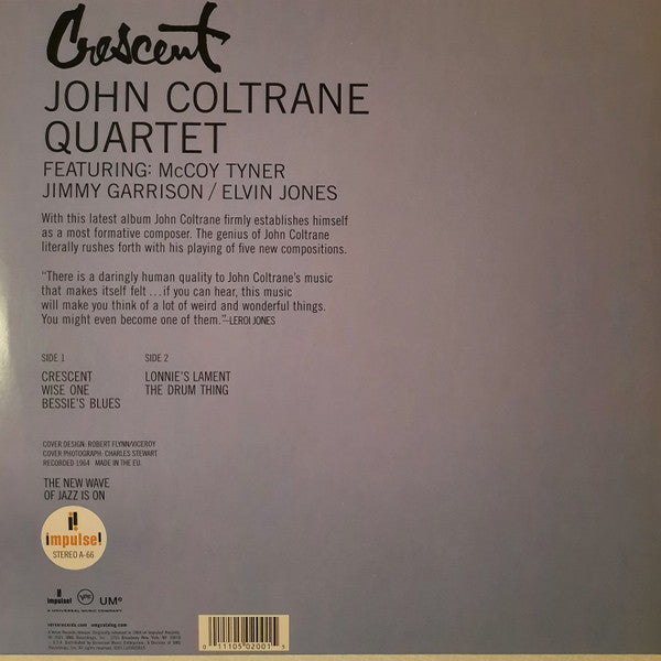 John Coltrane Quartet* : Crescent (LP, Album, RE, Gat)