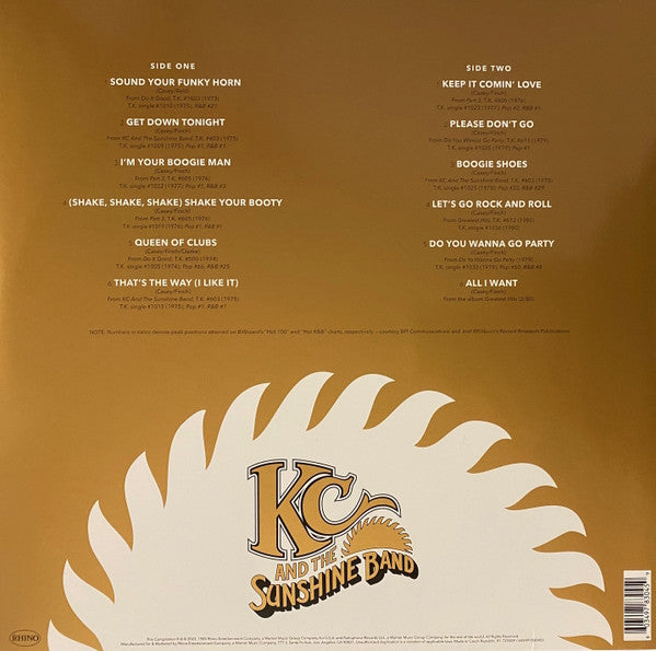 KC & The Sunshine Band : The Best Of KC And The Sunshine Band (LP, Comp, RE)