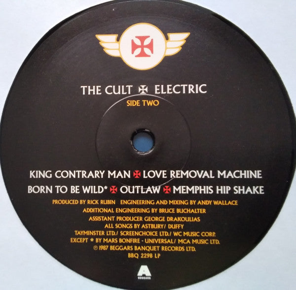 The Cult : Electric (LP, Album, RE)