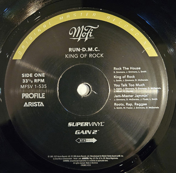 Run-DMC : King Of Rock (LP, Album, Ltd, Num, RE, S/Edition, 180)