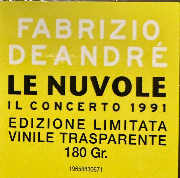 Fabrizio De André : Le Nuvole (Il Concerto 1991) (2xLP, Album, Ltd, RE, Gat)