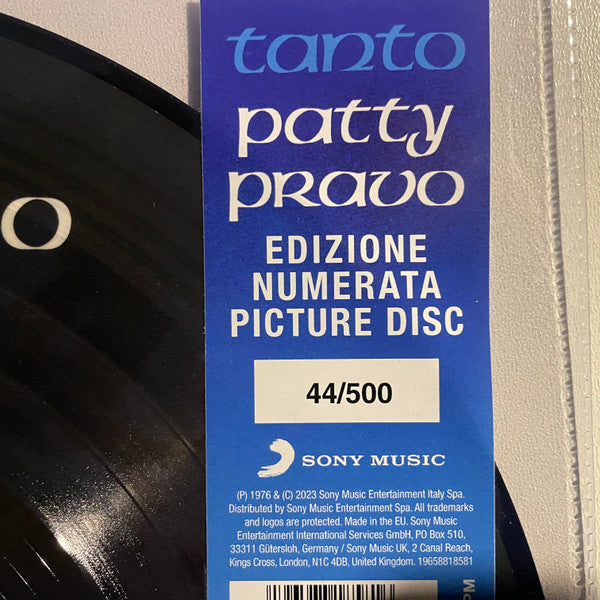 Patty Pravo : Tanto (LP, Album, Num, Pic, RE, RM)