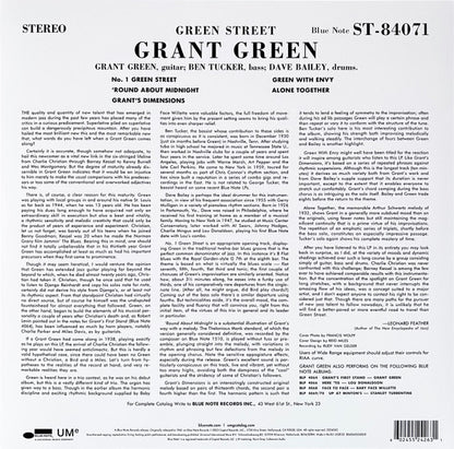Grant Green : Green Street (LP, Album, RE, 180)