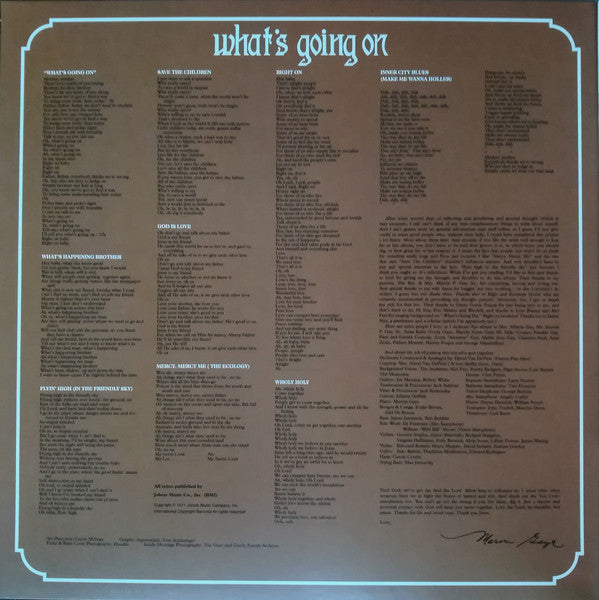 Marvin Gaye : What's Going On (LP, Album, RE, 180)