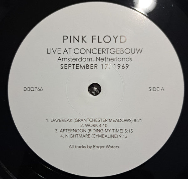 Pink Floyd : Live At Concertgebouw Amsterdam, Netherlands September 17, 1969 (LP, Unofficial)