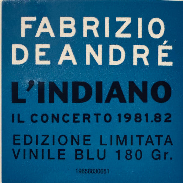 Fabrizio De André : L'Indiano (Il Concerto 1981.82) (2xLP, Album, Ltd, RE, Gat)