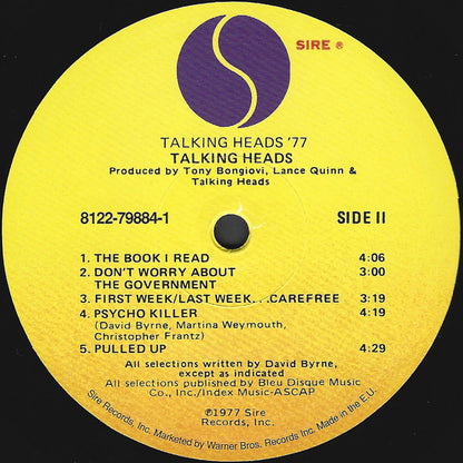 Talking Heads : Talking Heads: 77 (LP, Album, RE, RM, 180)