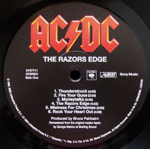 AC/DC : The Razors Edge (LP, Album, RE, RM, 180)