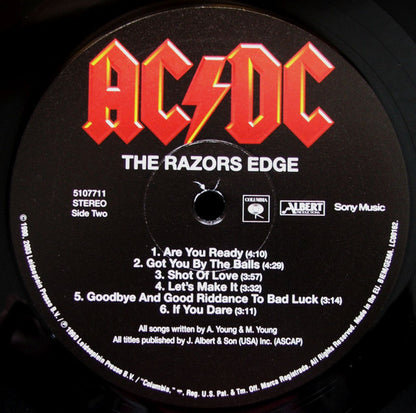 AC/DC : The Razors Edge (LP, Album, RE, RM, 180)