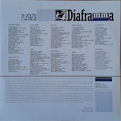 Diaframma : 3 Volte Lacrime (LP, Album, RM)